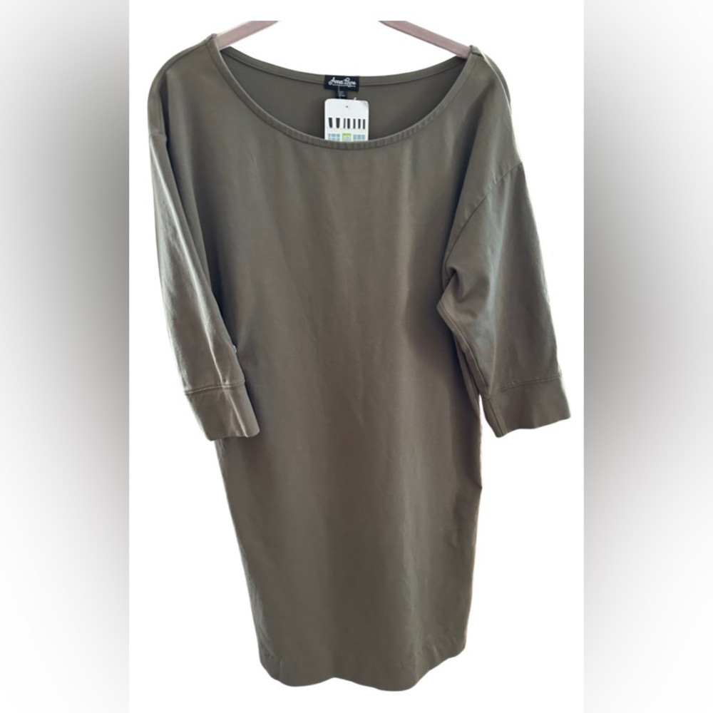 Anna Lane Shift Dress Olive XL